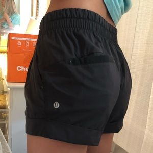 Black lululemon shorts